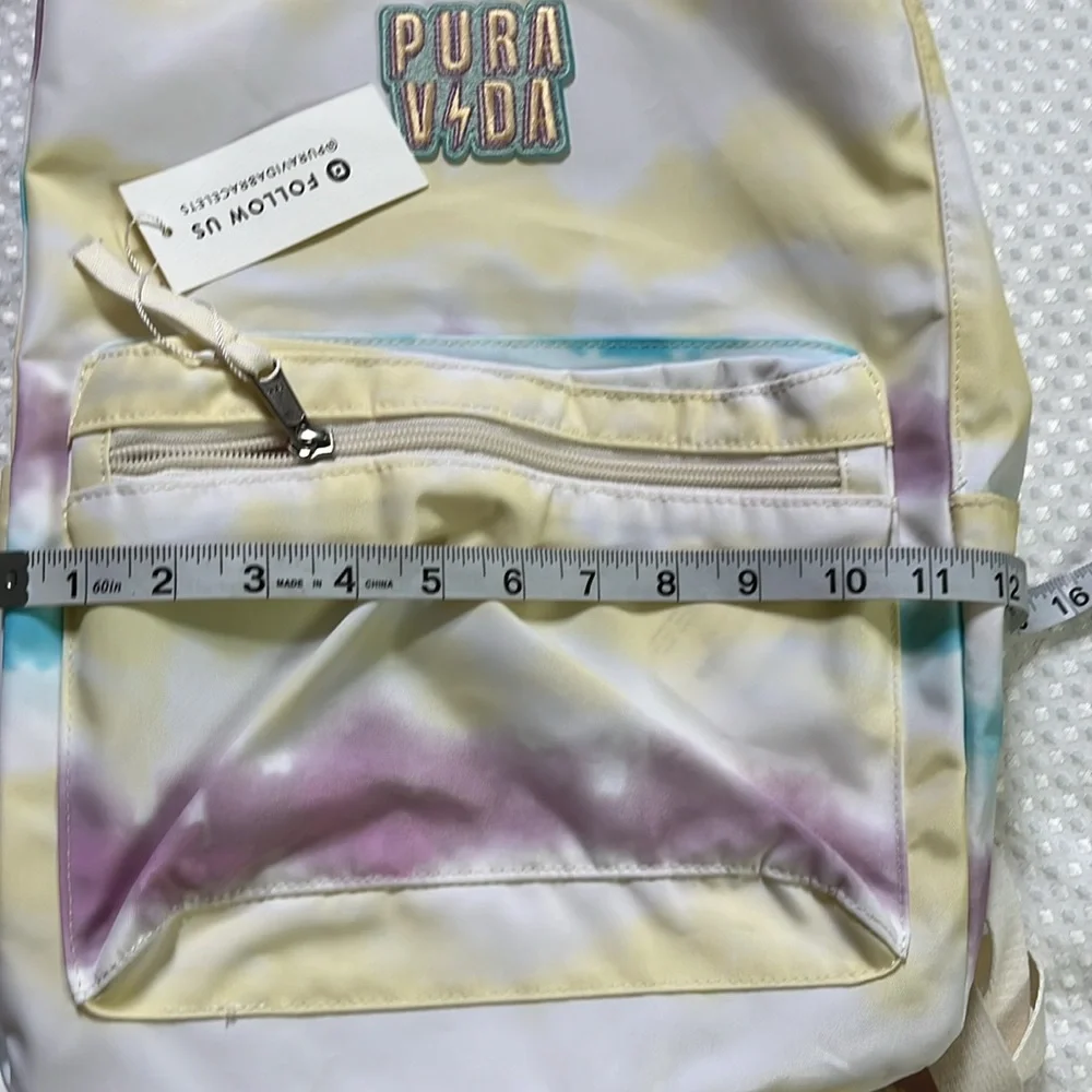 Pura Vida Backpack Tie Dye Backpack Beach Bag - Picture 6 of 12
